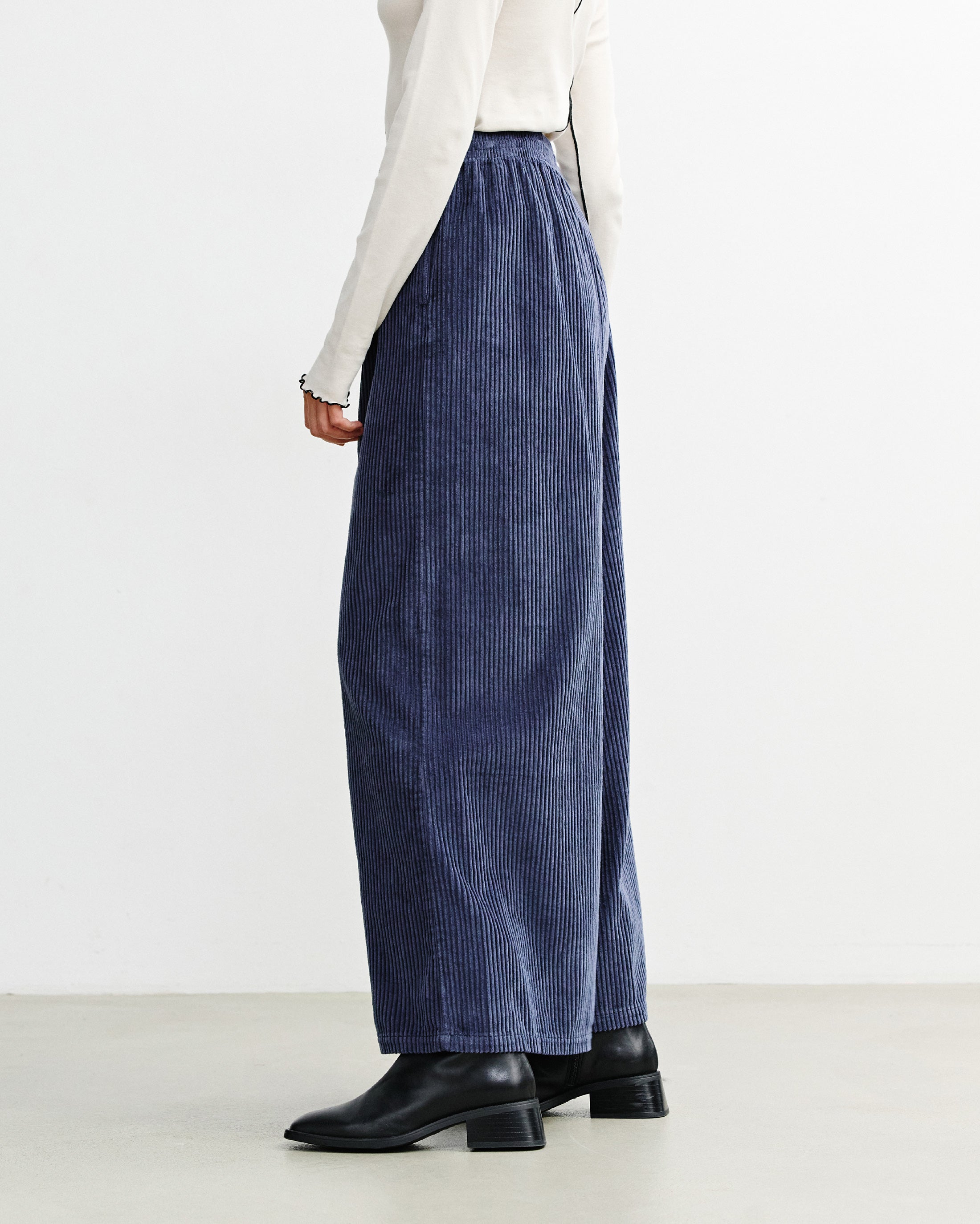 Cord Schlaghose Bio Baumwolle - Blau