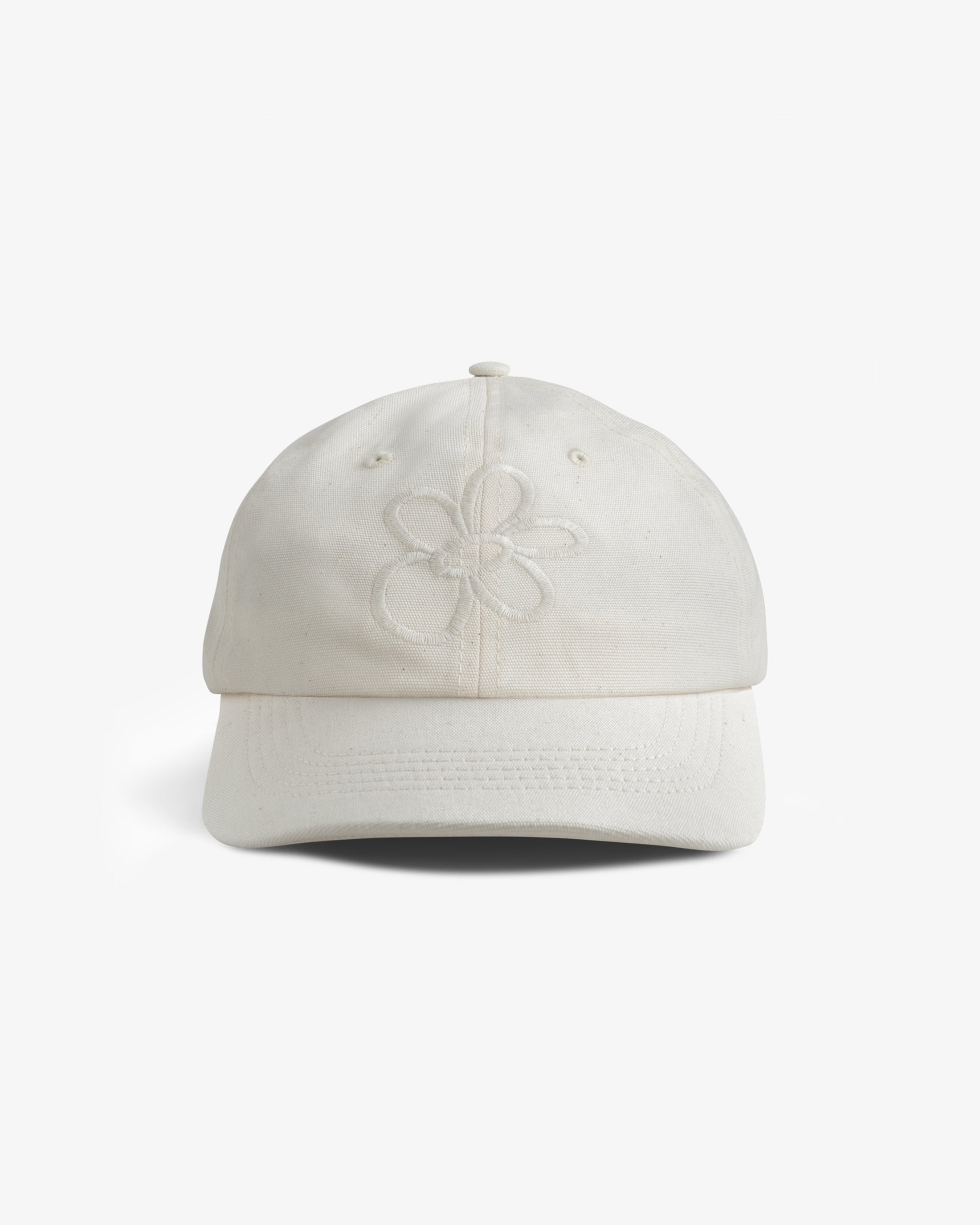 Flower Classic Cap Bio Baumwolle - Weiß
