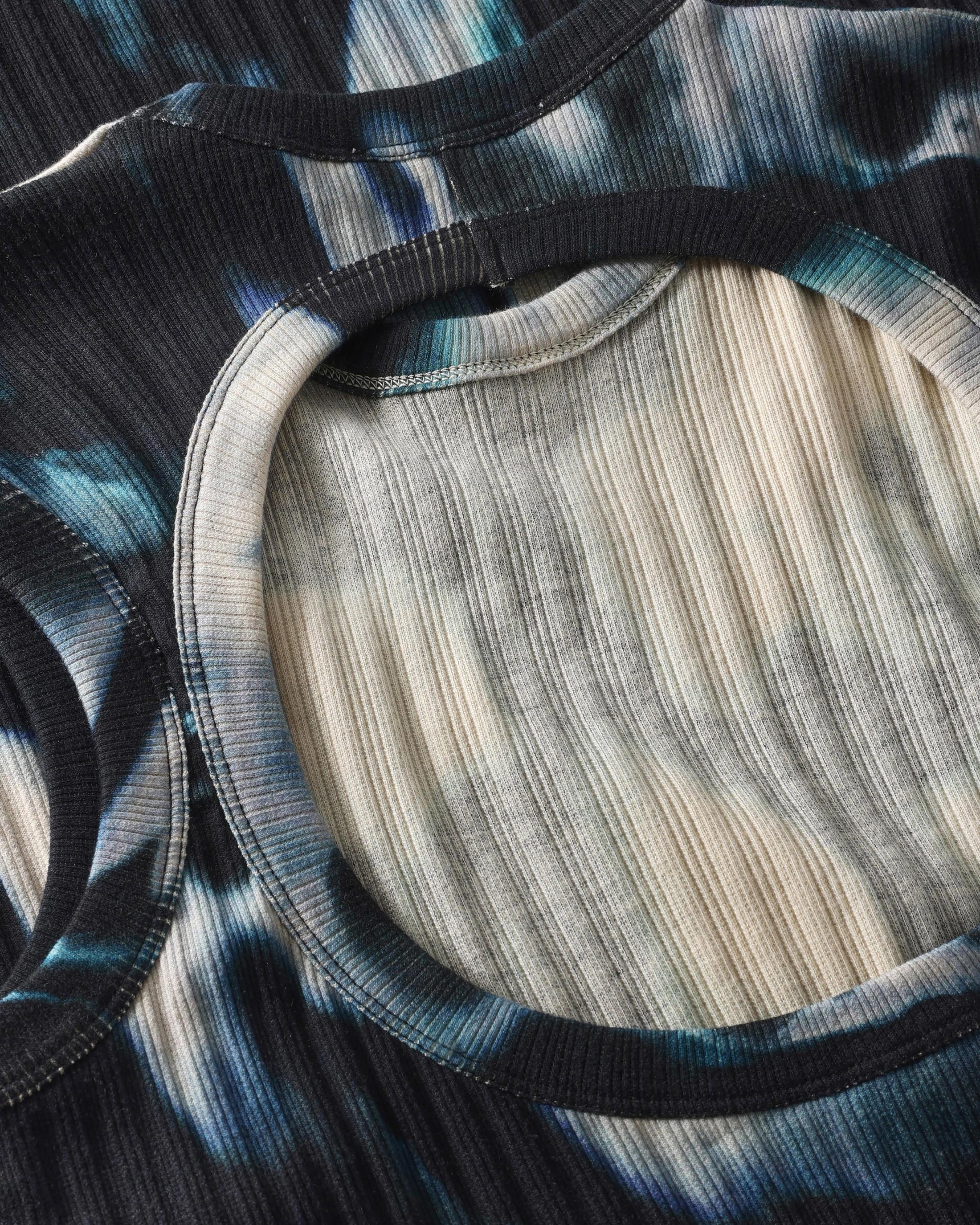 Geripptes Top Bio Baumwolle - Tie Dye