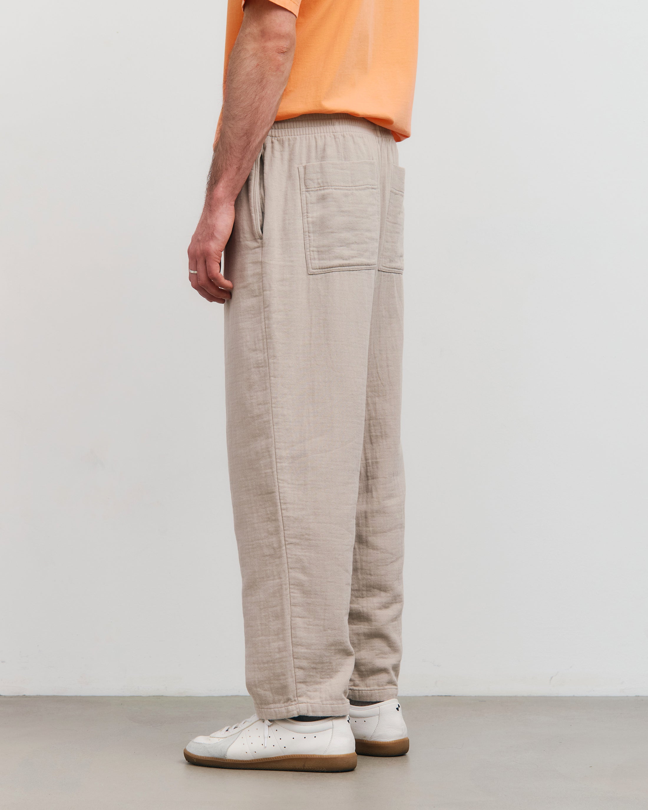Weite Hose Bio Baumwolle - Sand