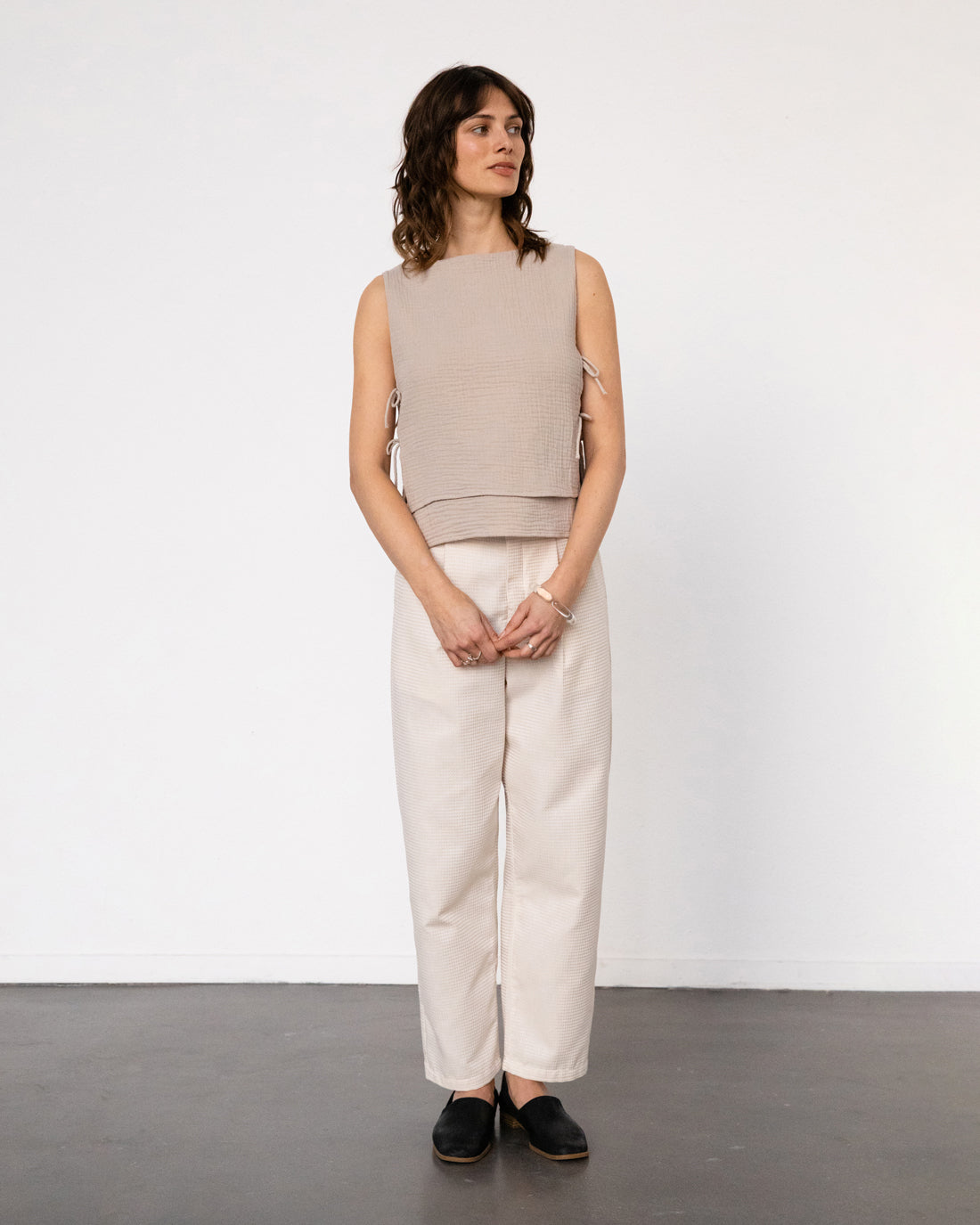 Musselin Wickeltop Bio Baumwolle - Sand