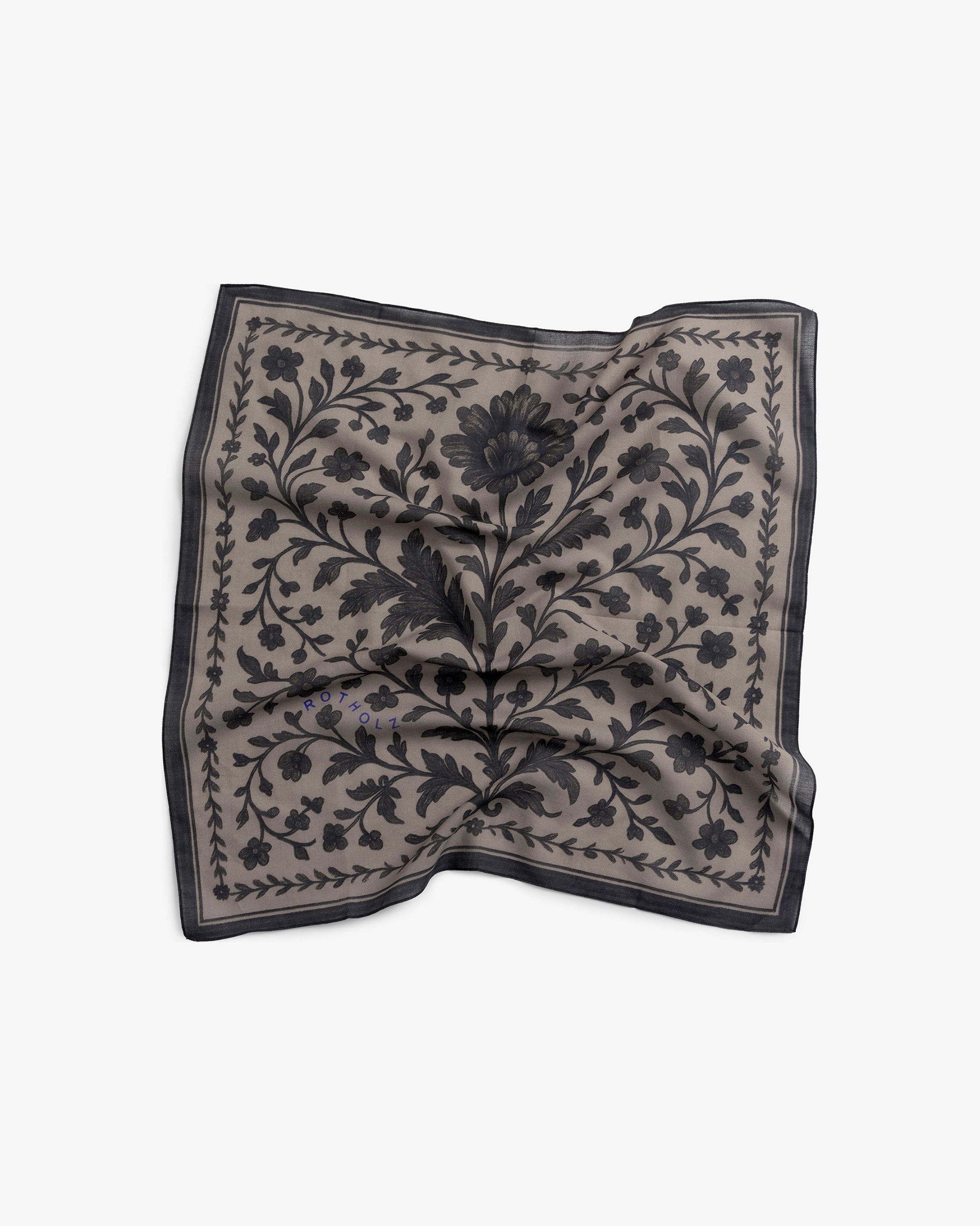 Bandana Bio Baumwolle - Beige Flower