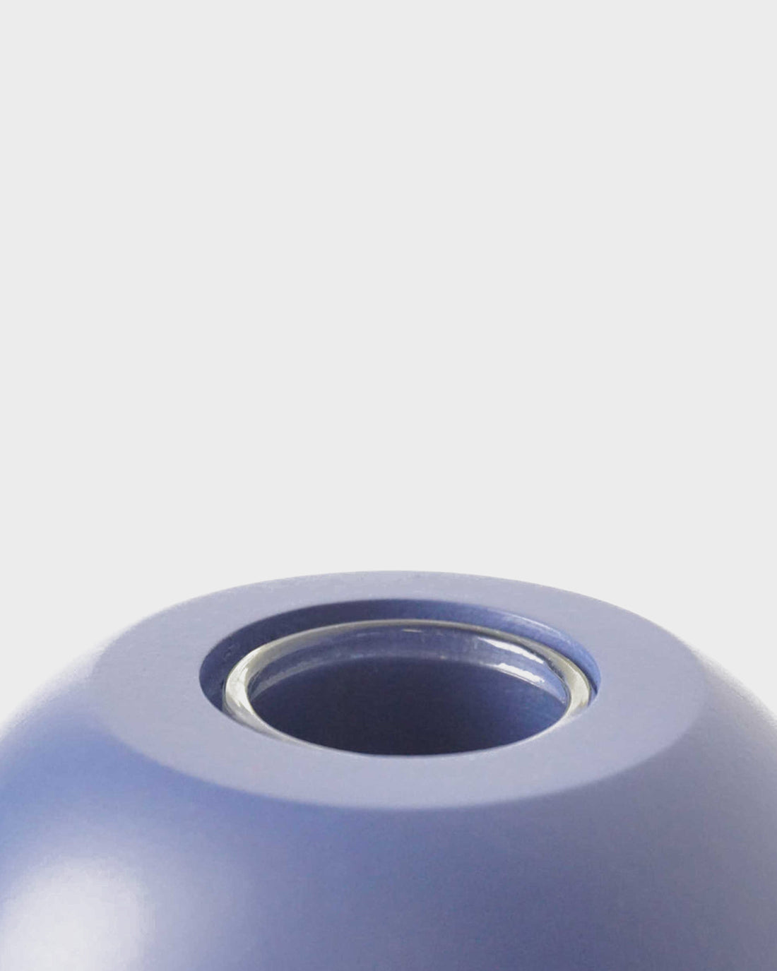 BUBBLE HOLZVASE 14 CM – BLAU