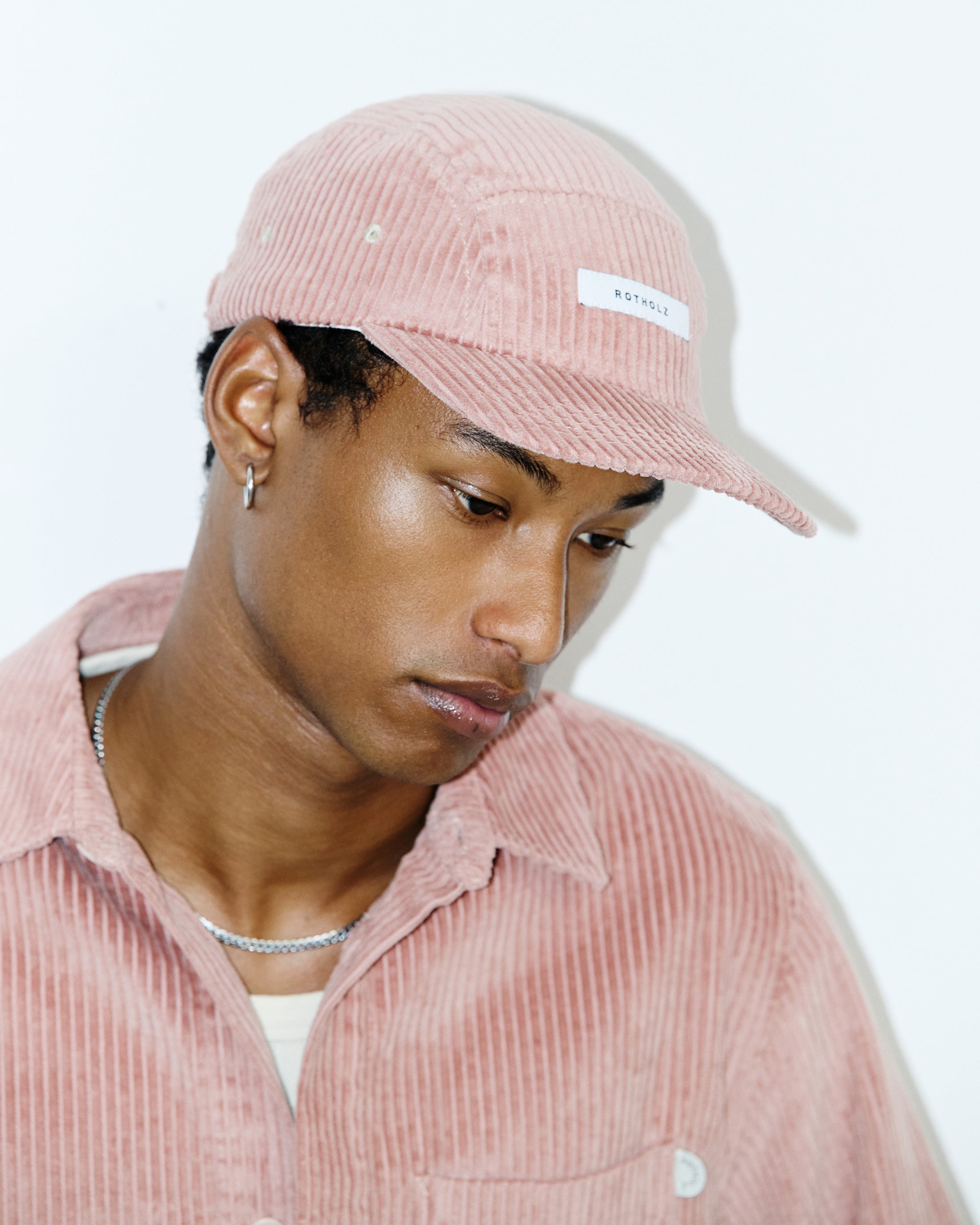 Cord 5-Panel Cap Bio Baumwolle - Pink