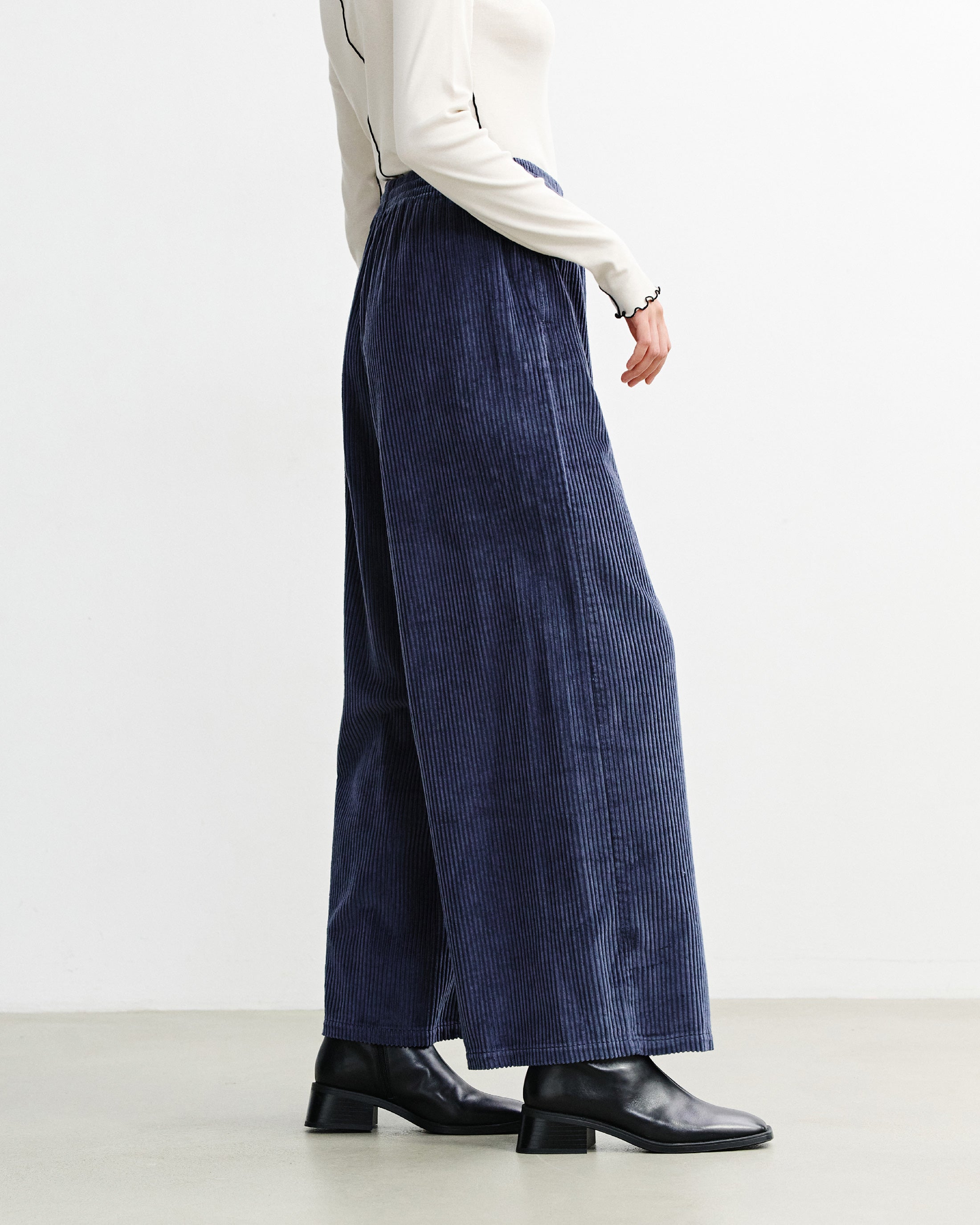 Cord Schlaghose Bio Baumwolle - Blau