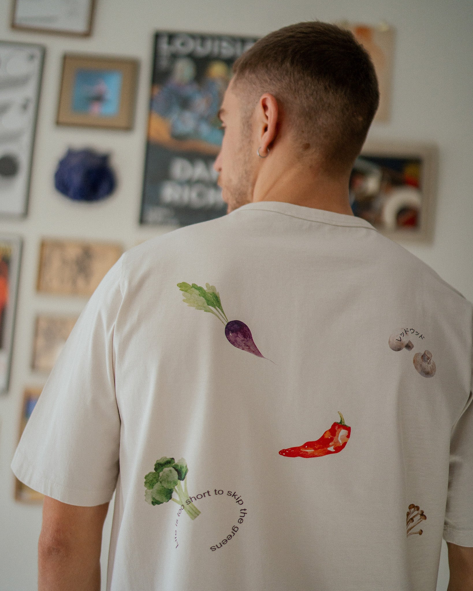 Veggie T-Shirt Bio Baumwolle - Weiß