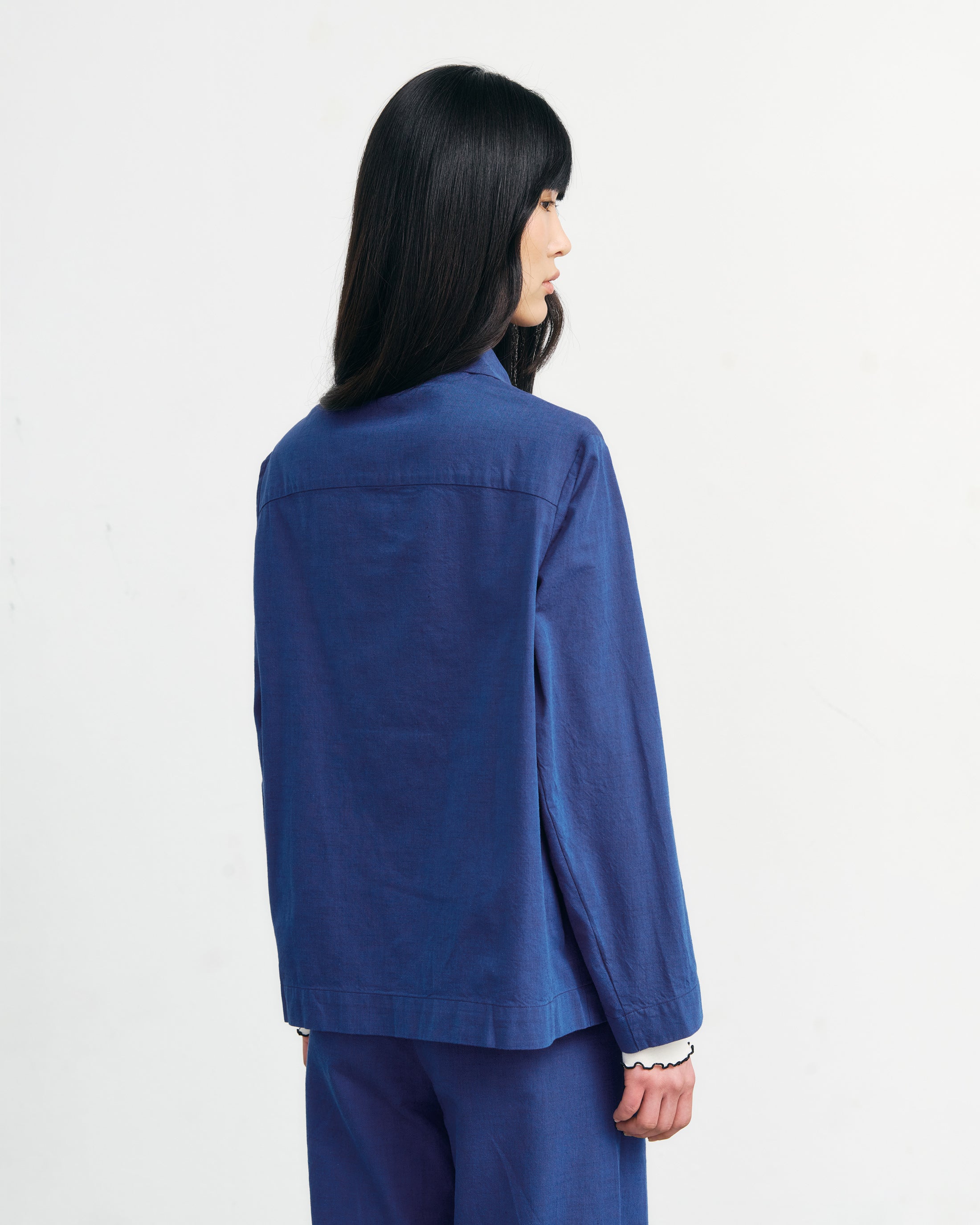 Leichte Workwear Jacke Bio Baumwolle - Blau