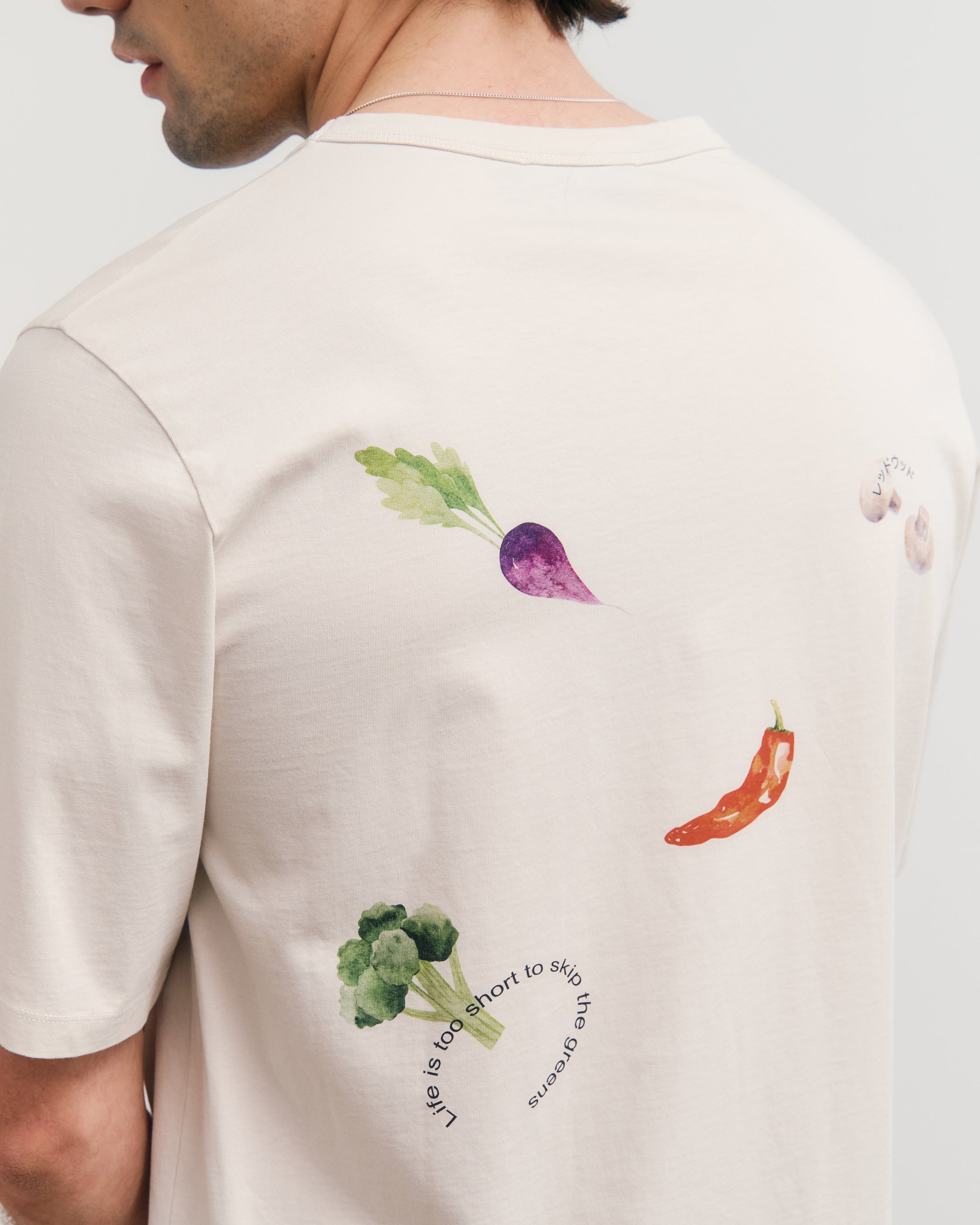 Veggie T-Shirt Bio Baumwolle - Weiß