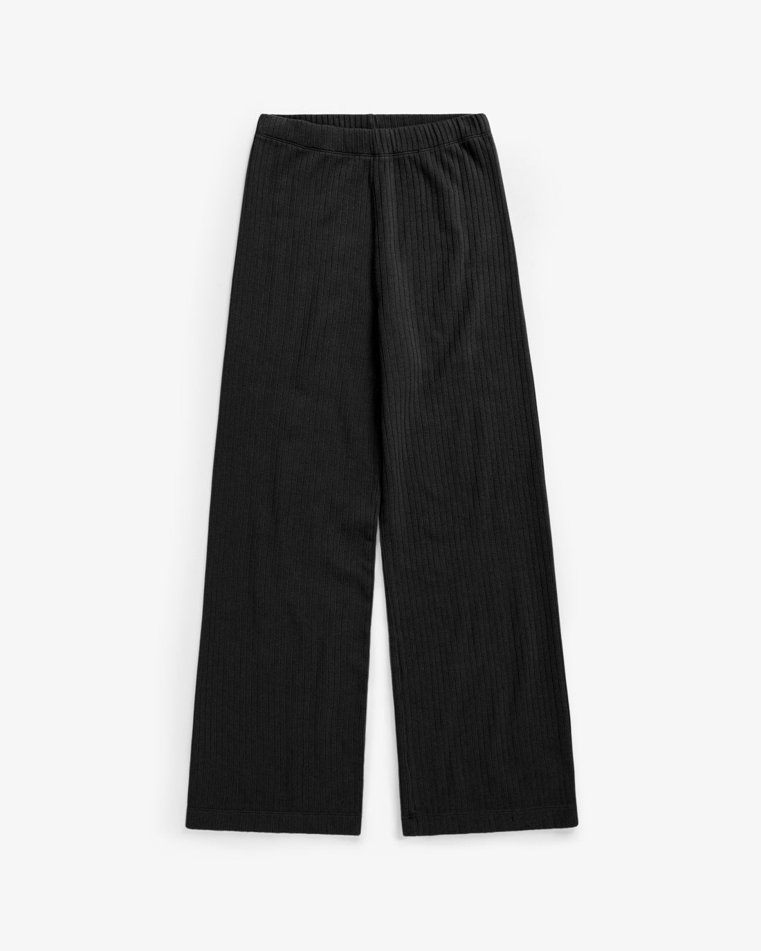 Gerippte Hose Bio Baumwolle - Schwarz
