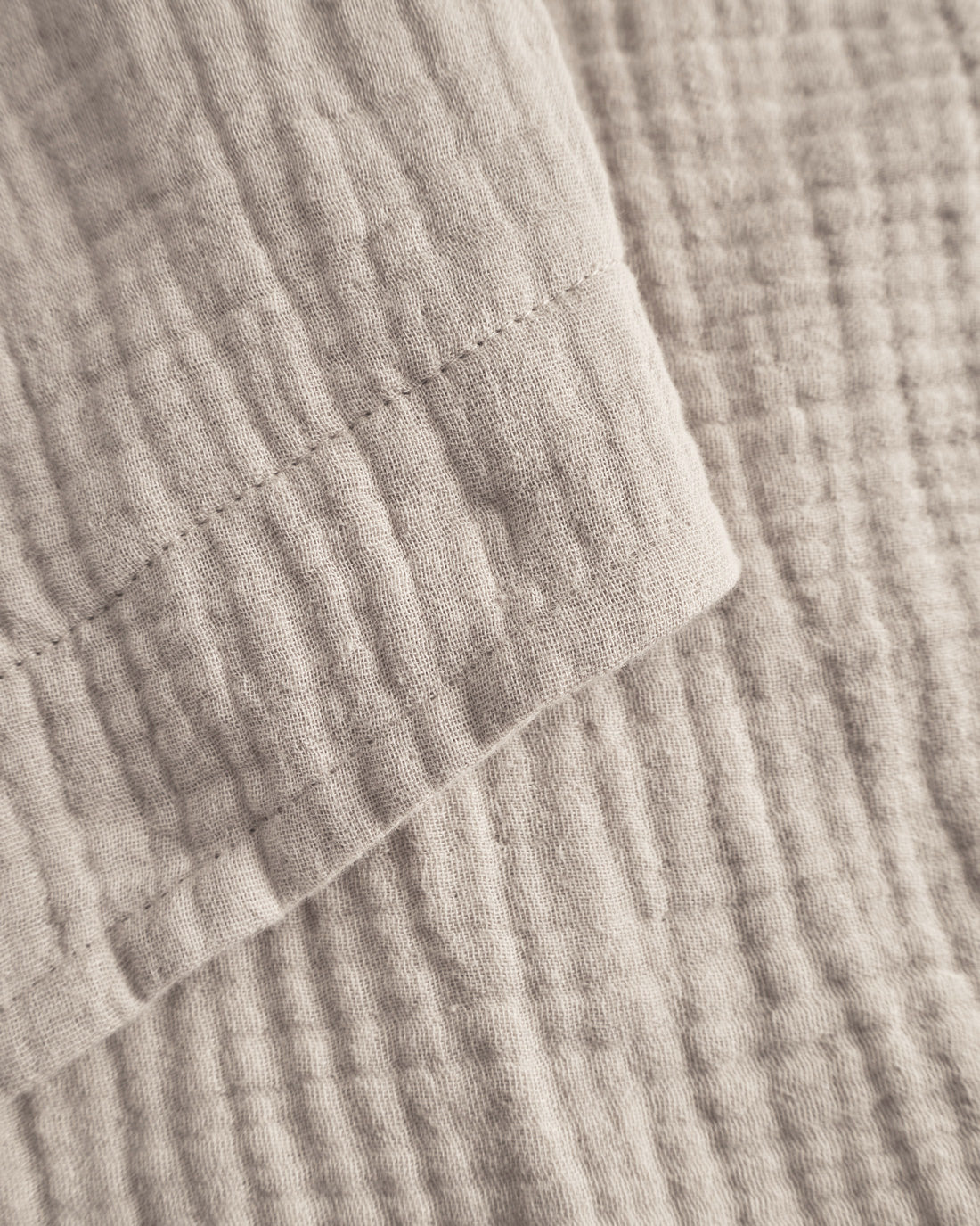 Kurze Musselin Hose Bio Baumwolle - Sand