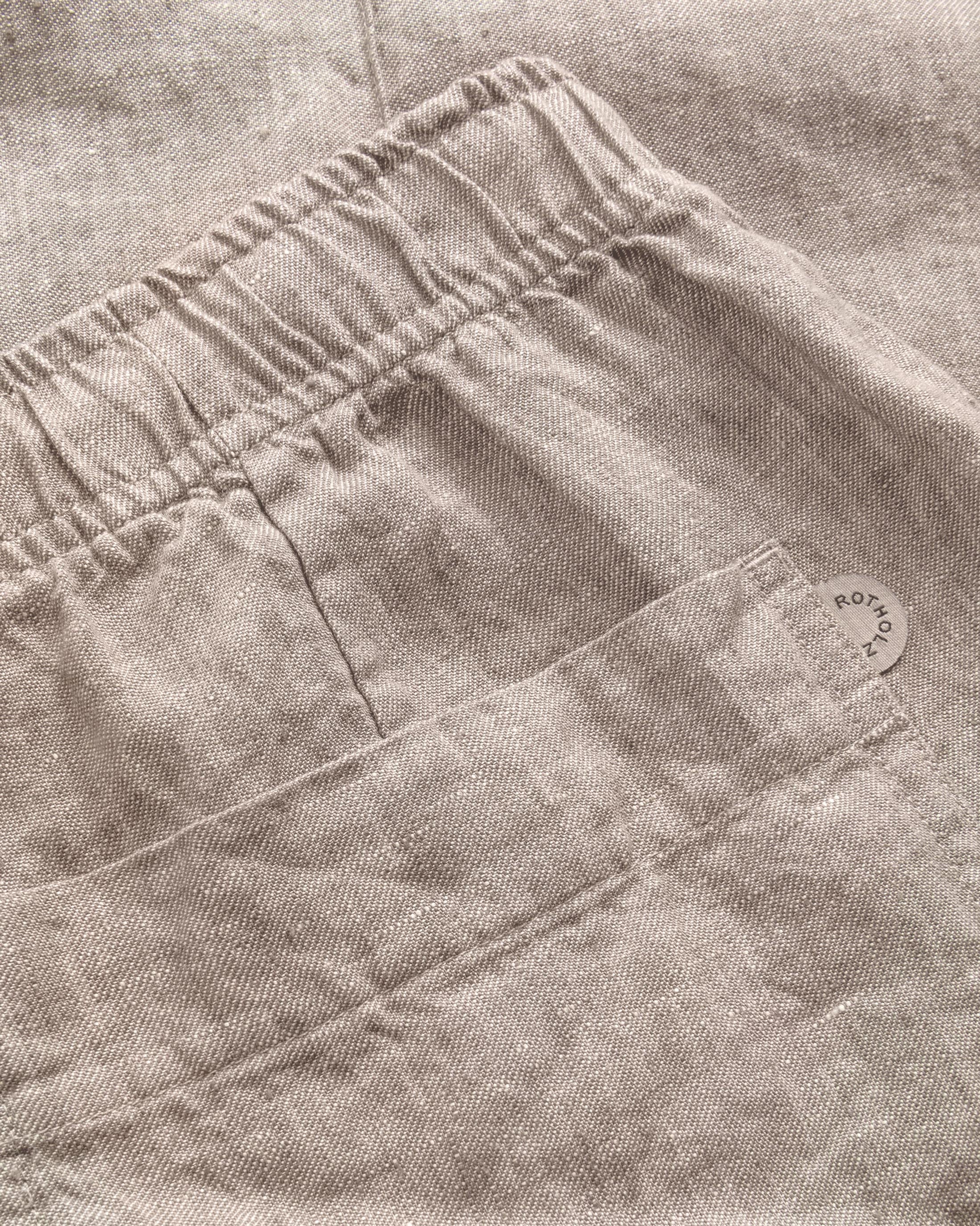 Weite Bundfaltenhose Bio Baumwolle - Sand